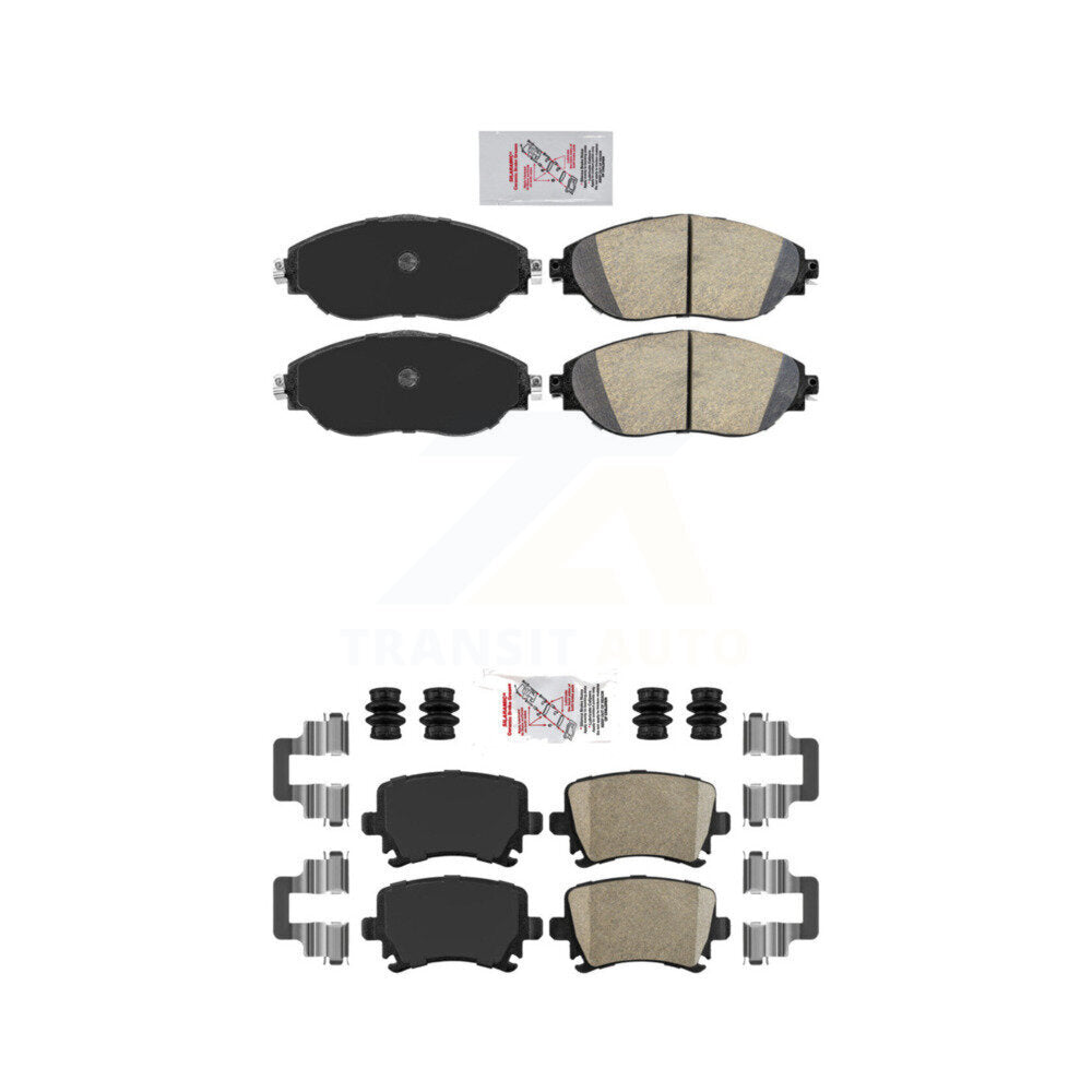 AmeriBRAKES KNF-101656 Disc Brake Pad for 2013-2021 Volkswagen GTI, Volkswagen CC - Front and Rear