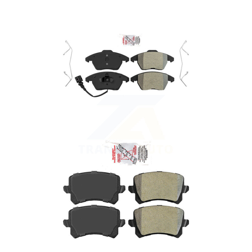 AmeriBRAKES KNF-101658 Disc Brake Pad for 2009-2010 Volkswagen Passat CC - Front and Rear
