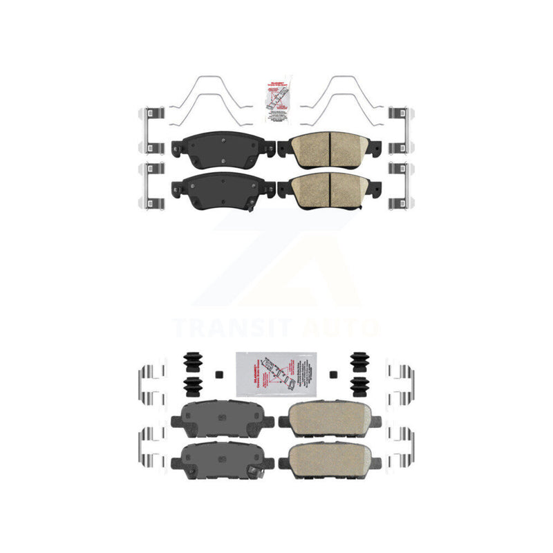 AmeriBRAKES KNF-101661 Disc Brake Pad for 2007-2015 INFINITI Q60, INFINITI G35 - Front and Rear