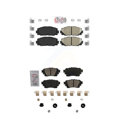 AmeriBRAKES KNF-101663 Disc Brake Pad for 2020-2022 Toyota Corolla - Front and Rear