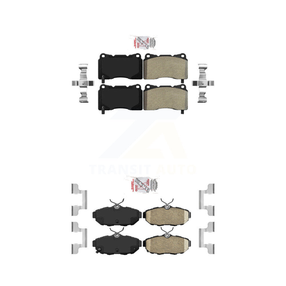 AmeriBRAKES KNF-101664 Disc Brake Pad for 2011-2013 Ford Mustang - Front and Rear