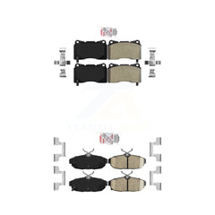 AmeriBRAKES KNF-101665 Disc Brake Pad for 2012 Ford Mustang - Front and Rear