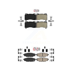 AmeriBRAKES KNF-101666 Disc Brake Pad for 2014 Subaru WRX - Front and Rear