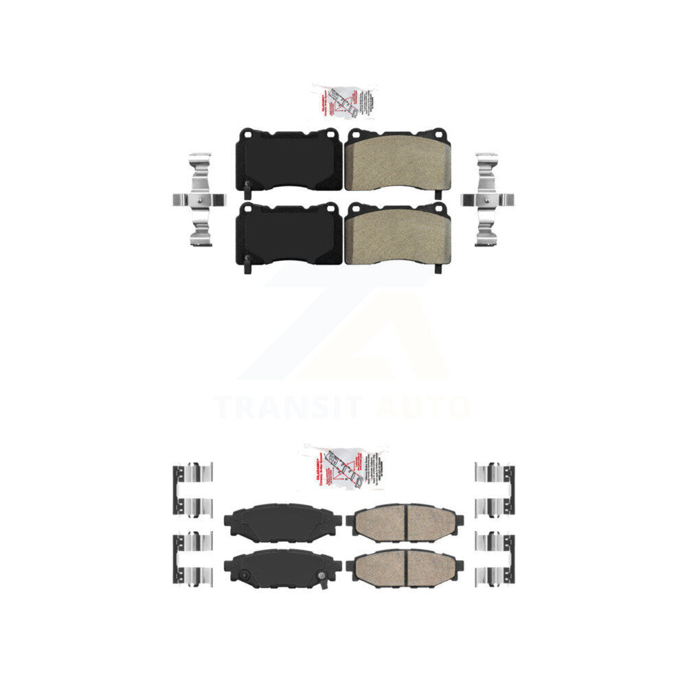 AmeriBRAKES KNF-101667 Disc Brake Pad for 2014 Subaru WRX - Front and Rear