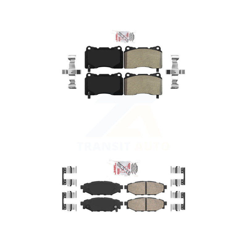 AmeriBRAKES KNF-101667 Disc Brake Pad for 2014 Subaru WRX - Front and Rear