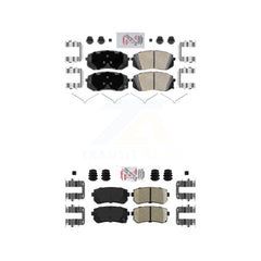 AmeriBRAKES KNF-101675 Disc Brake Pad for 2015-2016 Hyundai Sonata - Front and Rear