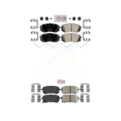 AmeriBRAKES KNF-101676 Disc Brake Pad for 2015-2016 Hyundai Sonata - Front and Rear