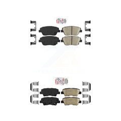AmeriBRAKES KNF-101677 Disc Brake Pad for 2016 Kia Optima - Front and Rear