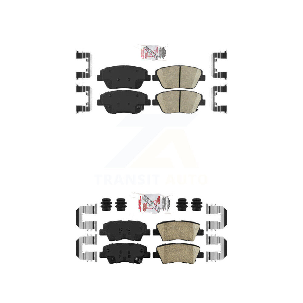 AmeriBRAKES KNF-101678 Disc Brake Pad for 2016 Kia Optima - Front and Rear