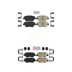 AmeriBRAKES KNF-101678 Disc Brake Pad for 2016 Kia Optima - Front and Rear