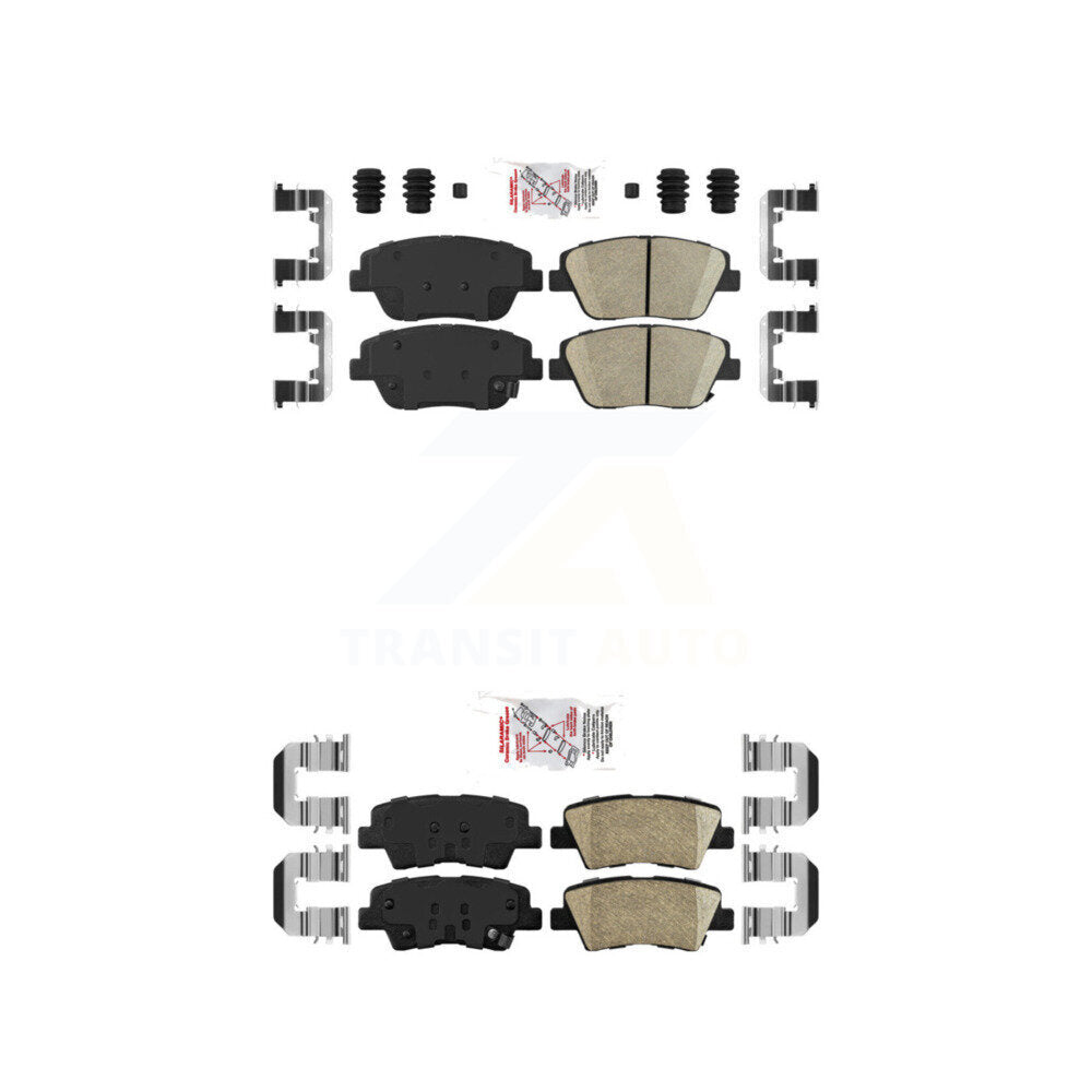 AmeriBRAKES KNF-101679 Disc Brake Pad for 2016 Kia Optima - Front and Rear
