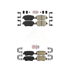 AmeriBRAKES KNF-101679 Disc Brake Pad for 2016 Kia Optima - Front and Rear