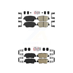 AmeriBRAKES KNF-101680 Disc Brake Pad for 2016 Kia Optima - Front and Rear