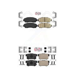 AmeriBRAKES KNF-101682 Disc Brake Pad for 2007-2015 Honda Civic, Acura RDX - Front and Rear