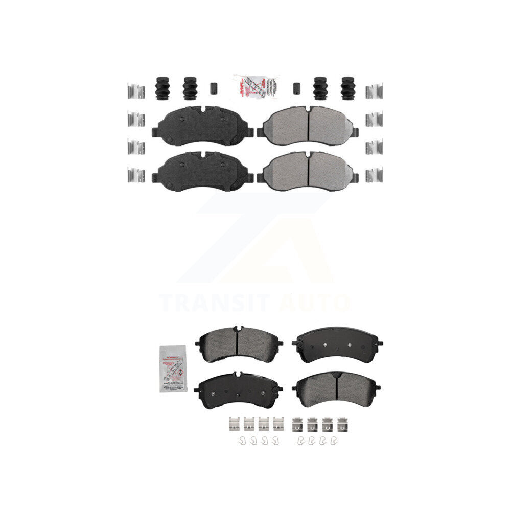 AmeriBRAKES KNF-101686 Disc Brake Pad for 2020-2023 Ford Transit-350 HD, Ford Transit-150 and More - Front and Rear