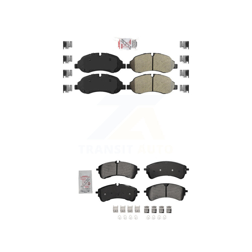 AmeriBRAKES KNF-101688 Disc Brake Pad for 2020-2023 Ford Transit-350 HD, Ford Transit-150 and More - Front and Rear