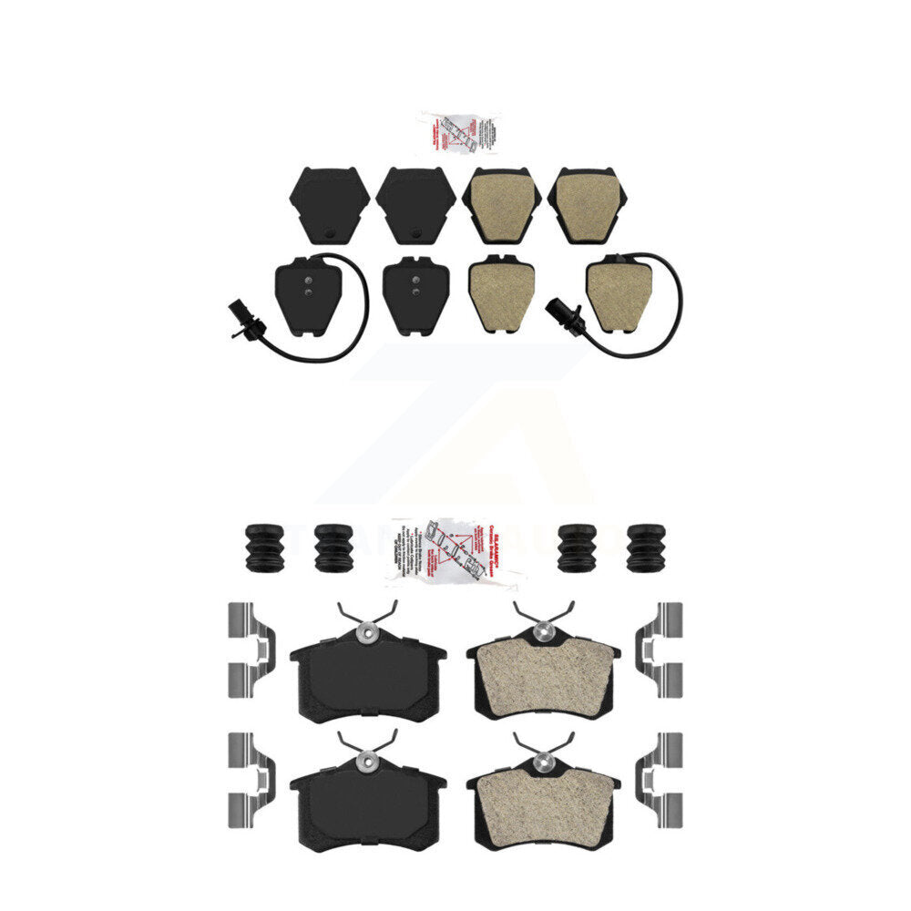 AmeriBRAKES KNF-101691 Disc Brake Pad for 2004 Audi A6 Quattro - Front and Rear