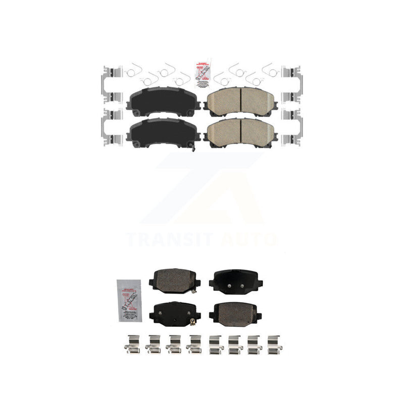 AmeriBRAKES KNF-101695 Disc Brake Pad for 2019-2024 INFINITI QX55, INFINITI QX50 - Front and Rear