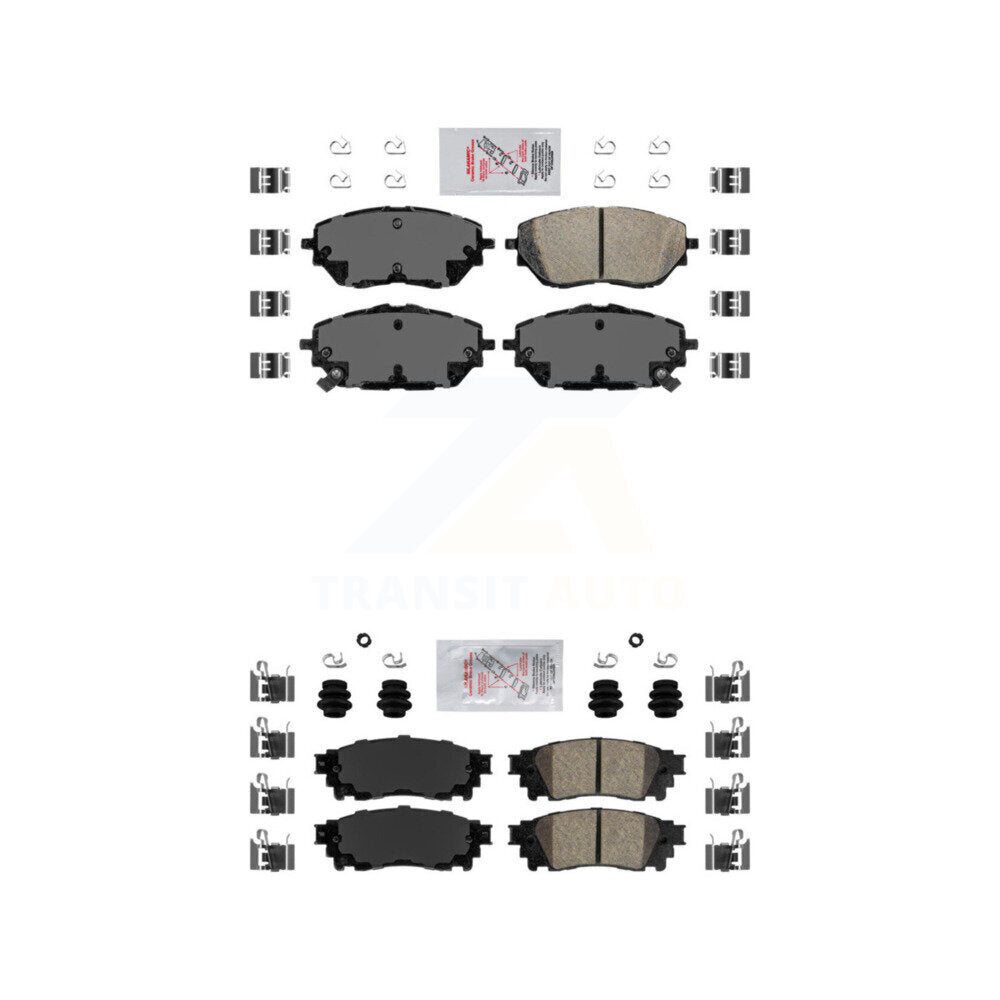 AmeriBRAKES KNF-101698 Disc Brake Pad for 2018-2019 Toyota C-HR - Front and Rear
