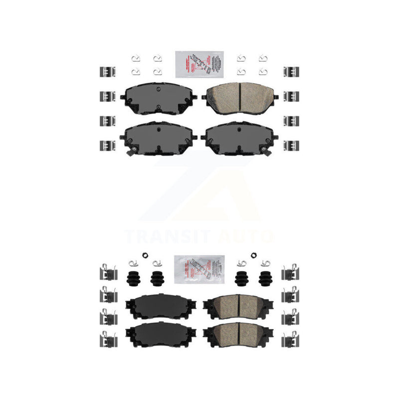 AmeriBRAKES KNF-101698 Disc Brake Pad for 2018-2019 Toyota C-HR - Front and Rear
