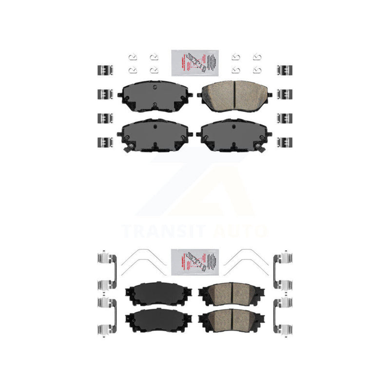 AmeriBRAKES KNF-101699 Disc Brake Pad for 2018-2019 Toyota C-HR - Front and Rear