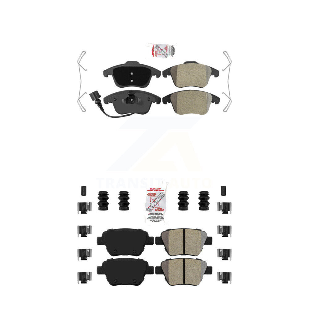 AmeriBRAKES KNF-101700 Disc Brake Pad for 2012-2014 Volkswagen Passat - Front and Rear
