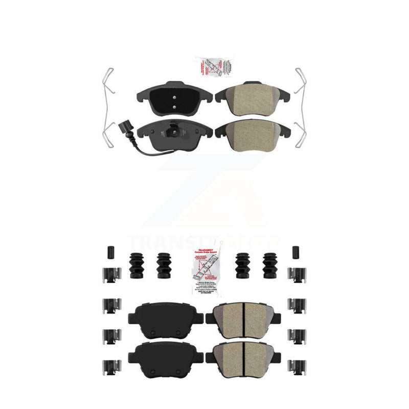 AmeriBRAKES KNF-101700 Disc Brake Pad for 2012-2014 Volkswagen Passat - Front and Rear