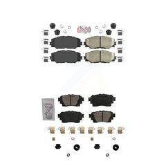 AmeriBRAKES KNF-101707 Disc Brake Pad for 2019 Toyota Corolla - Front and Rear