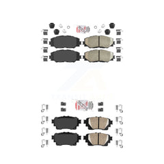 AmeriBRAKES KNF-101708 Disc Brake Pad for 2019 Toyota Corolla - Front and Rear