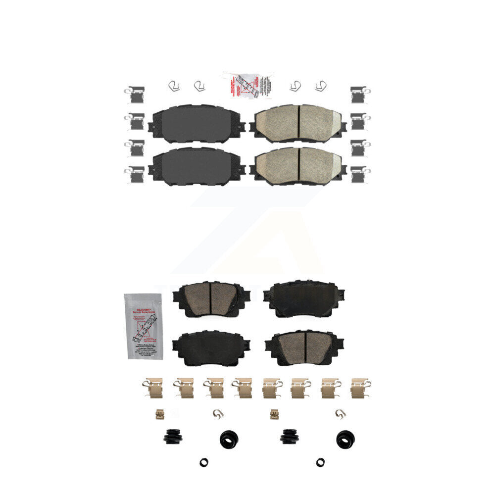 AmeriBRAKES KNF-101709 Disc Brake Pad for 2019 Toyota Corolla - Front and Rear