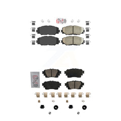 AmeriBRAKES KNF-101709 Disc Brake Pad for 2019 Toyota Corolla - Front and Rear