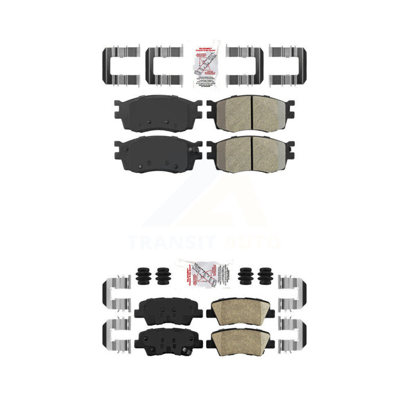 AmeriBRAKES KNF-101712 Disc Brake Pad for 2011 Hyundai Accent - Front and Rear