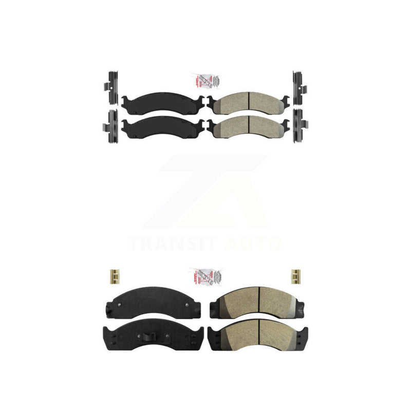 AmeriBRAKES KNF-101714 Disc Brake Pad for 1996-2007 Ford E-450 Super Duty, Ford Econoline Super Duty - Front and Rear