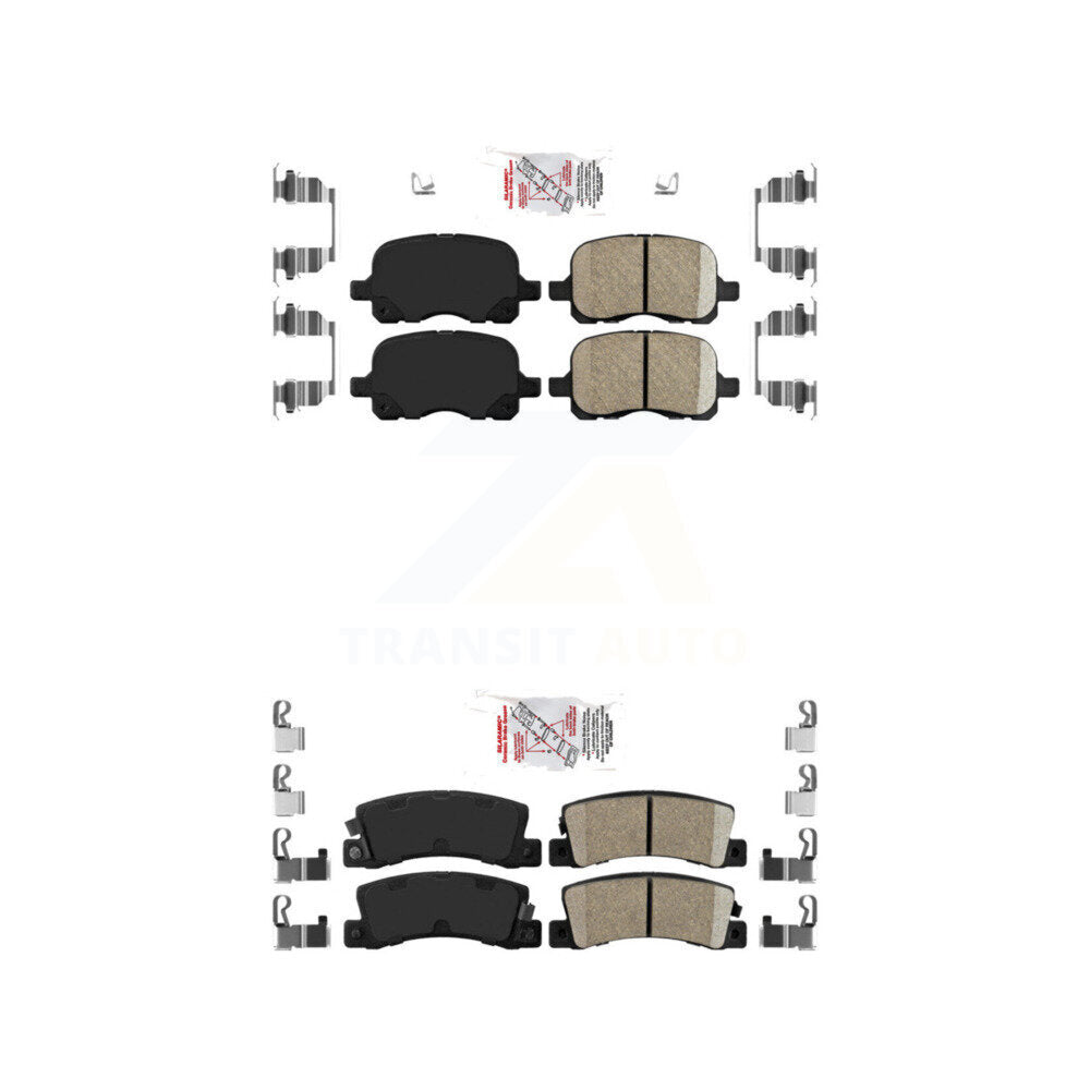 AmeriBRAKES KNF-101722 Disc Brake Pad for 2002 Chevrolet Prizm - Front and Rear