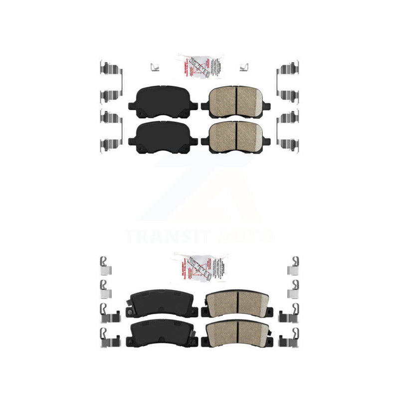 AmeriBRAKES KNF-101722 Disc Brake Pad for 2002 Chevrolet Prizm - Front and Rear