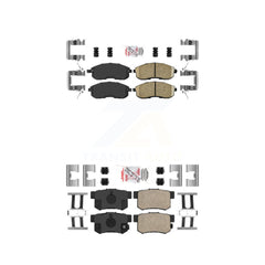AmeriBRAKES KNF-101724 Disc Brake Pad for 2007-2013 Suzuki SX4 Crossover, Suzuki SX4 - Front and Rear