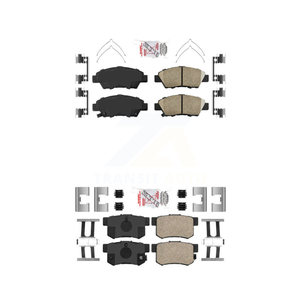 AmeriBRAKES KNF-101726 Disc Brake Pad for 2011-2015 Honda CR-Z - Front and Rear