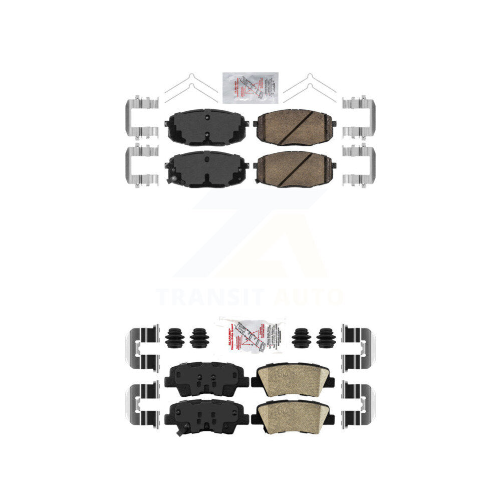 AmeriBRAKES KNF-101729 Disc Brake Pad for 2014-2016 Kia Soul - Front and Rear
