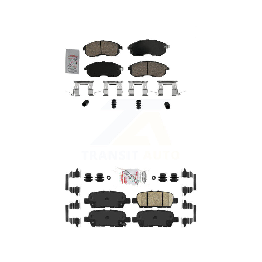 AmeriBRAKES KNF-101731 Disc Brake Pad for 2002-2019 Nissan Sentra, Nissan Altima and More - Front and Rear