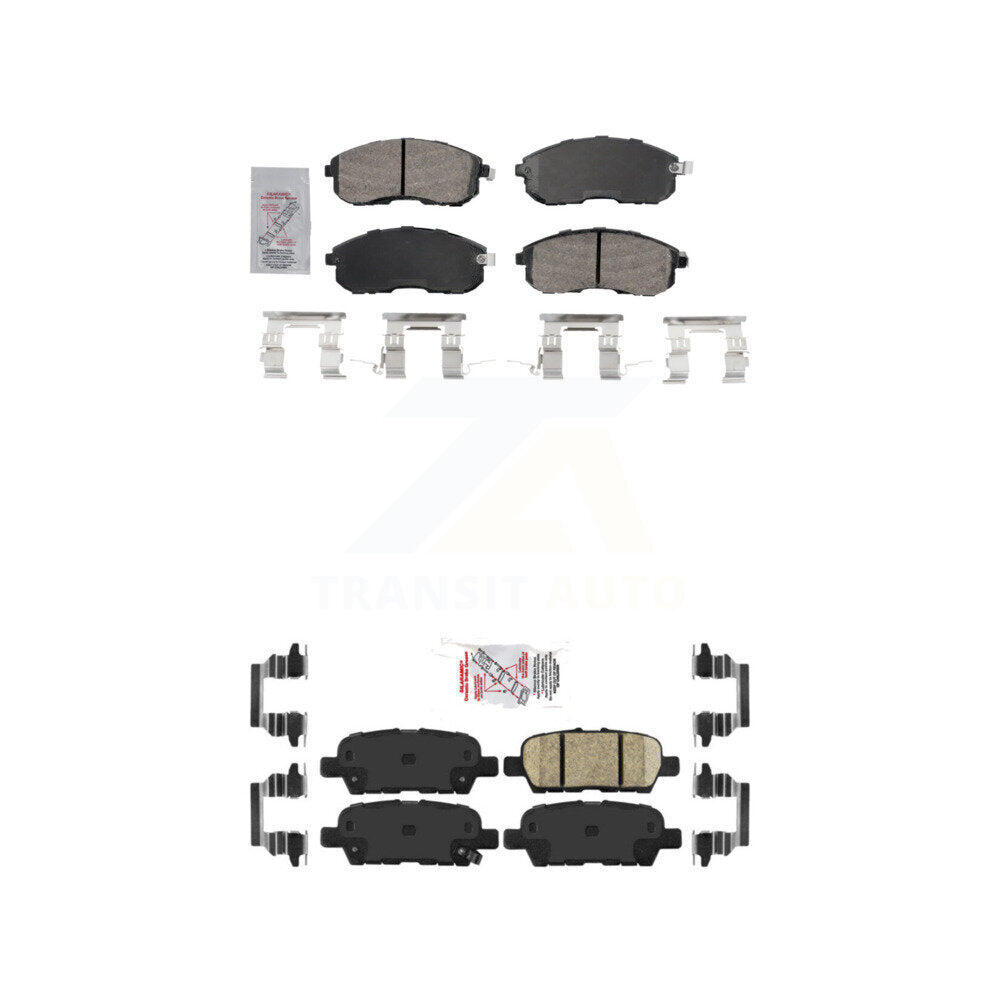 AmeriBRAKES KNF-101732 Disc Brake Pad for 2002-2019 Nissan Sentra, Nissan Altima and More - Front and Rear