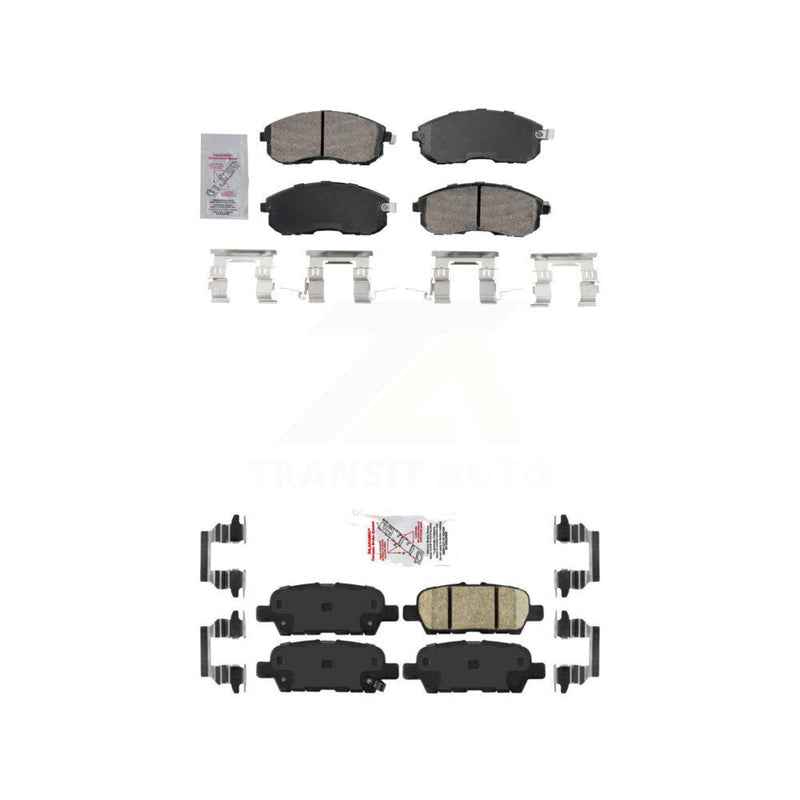 AmeriBRAKES KNF-101732 Disc Brake Pad for 2002-2019 Nissan Sentra, Nissan Altima and More - Front and Rear