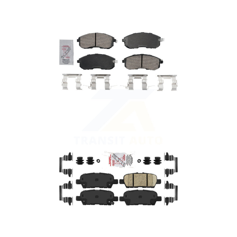 AmeriBRAKES KNF-101733 Disc Brake Pad for 2002-2019 Nissan Sentra, Nissan Altima and More - Front and Rear