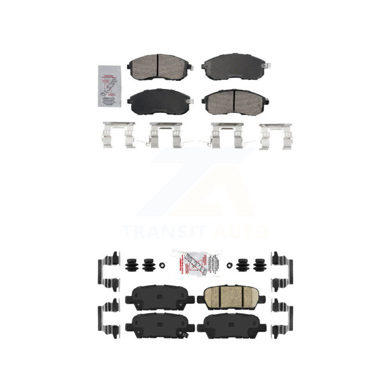 AmeriBRAKES KNF-101733 Disc Brake Pad for 2002-2019 Nissan Sentra, Nissan Altima and More - Front and Rear