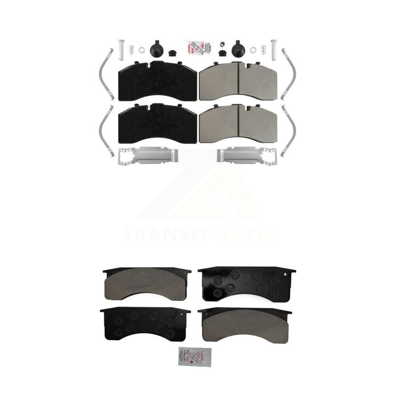 AmeriBRAKES KNF-101743 Disc Brake Pad for 2004-2018 Blue Bird All American FE, Blue Bird Vision School Bus - Front and Rear