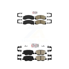 AmeriBRAKES KNF-101751 Disc Brake Pad for 2018-2020 Mitsubishi Outlander PHEV - Front and Rear