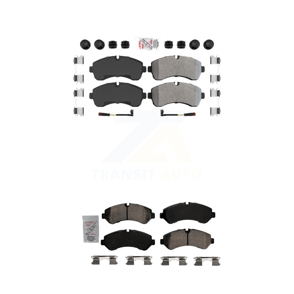 AmeriBRAKES KNF-101758 Disc Brake Pad for 2019-2023 Mercedes-Benz Sprinter 3500, Mercedes-Benz Sprinter 3500XD and More - Front and Rear