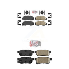 AmeriBRAKES KNF-101759 Disc Brake Pad for 1992-1993 Acura Integra - Front and Rear
