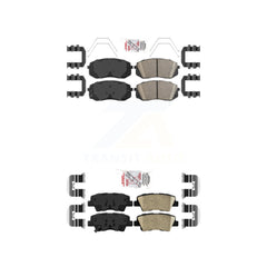 AmeriBRAKES KNF-101762 Disc Brake Pad for 2016 Hyundai Sonata - Front and Rear