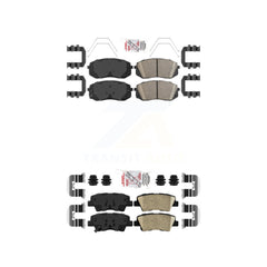 AmeriBRAKES KNF-101763 Disc Brake Pad for 2016 Hyundai Sonata - Front and Rear