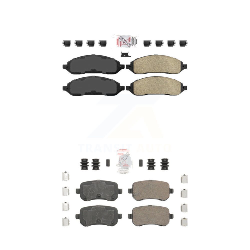 AmeriBRAKES KNF-101768 Disc Brake Pad for 2004-2007 Ford Freestar, Mercury Monterey - Front and Rear